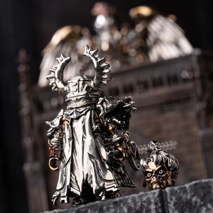 Rear view of the Undead Crusader cloak with the alternate Risen Corpse head