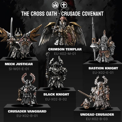 Undead Crusader in the Cross Oath magnetic knight collection lineup