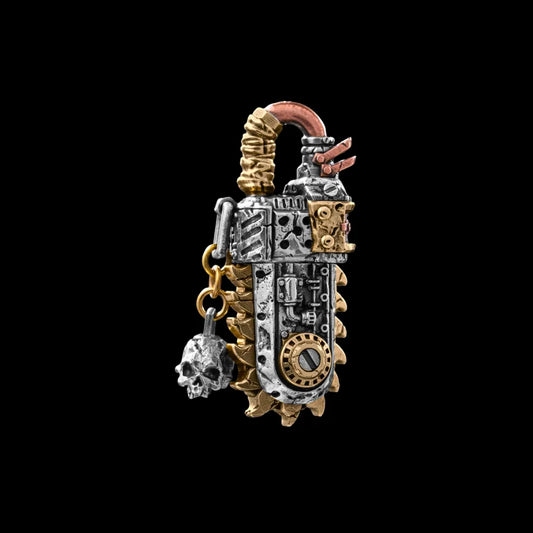 Rustborn Chainsaw Box Opener Pendant