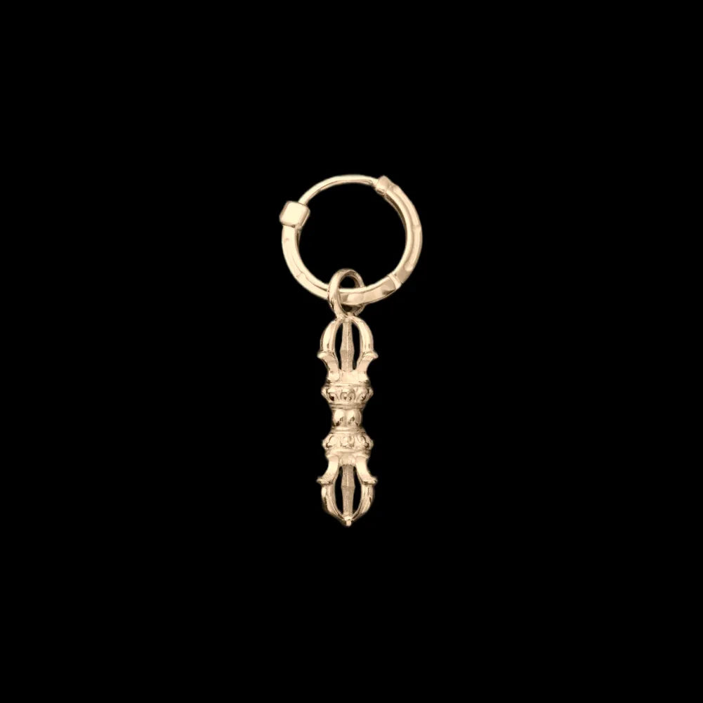 Vajra & Ghanta Earrings in 14K Gold, Vajra (Single) variant product view