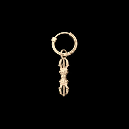 Vajra & Ghanta Earrings in 14K Gold, Vajra (Single) variant product view