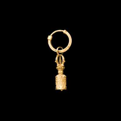 Vajra & Ghanta Earrings in 18K Gold, Ghanta (Single) variant product view
