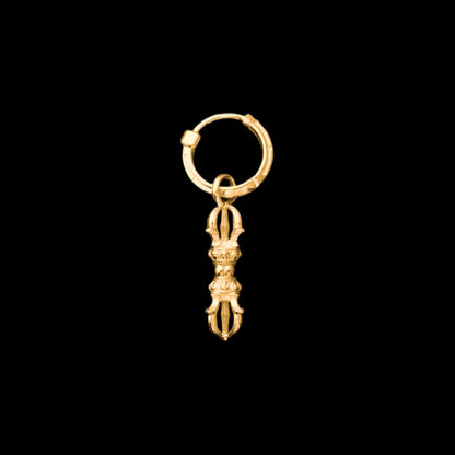 Vajra & Ghanta Earrings in 18K Gold, Vajra (Single) variant product view