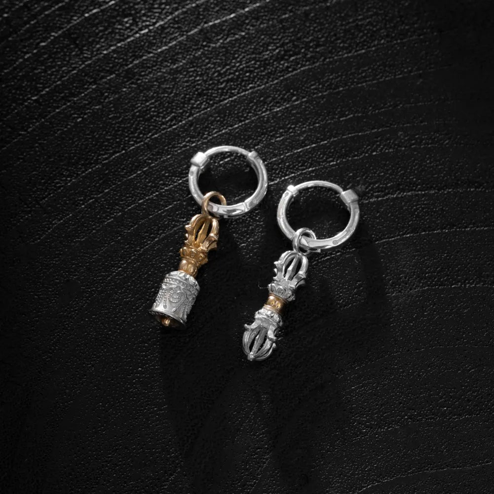 Vajra & Ghanta Earrings regular-finish product-design reference, view 14 of 14; custom material 14K Gold finish is not shown