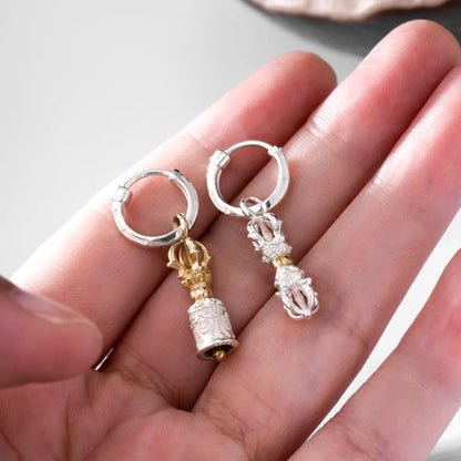 Vajra & Ghanta Earrings regular-finish product-design reference, view 7 of 14; custom material 14K Gold finish is not shown