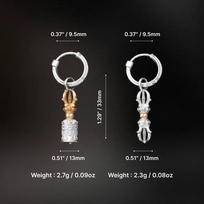 Vajra & Ghanta Earrings regular-finish product-design reference, view 6 of 14; custom material 14K Gold finish is not shown