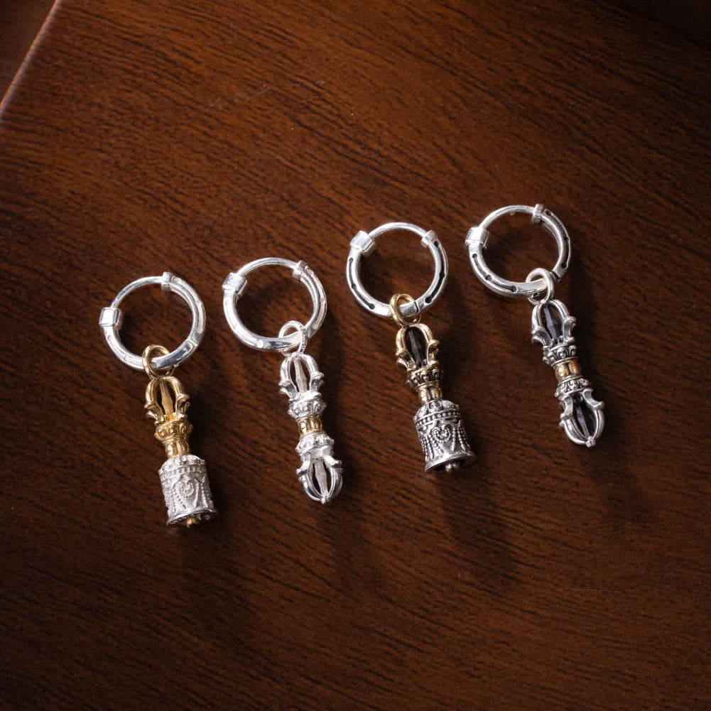 Vajra & Ghanta Earrings regular-finish product-design reference, view 5 of 14; custom material 14K Gold finish is not shown
