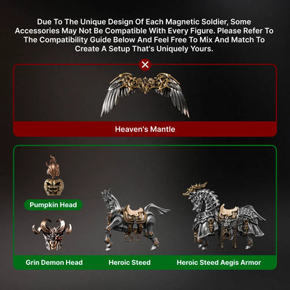 Compatibility guide for Viking Raider magnetic mounts, armor and accessories
