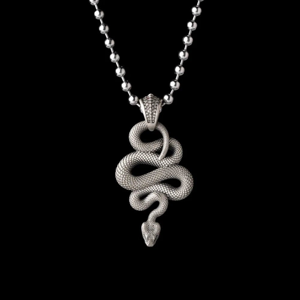 With Titanium Steel Ball Chain Necklace