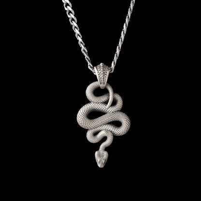 With Titanium Steel Link Chain Necklace