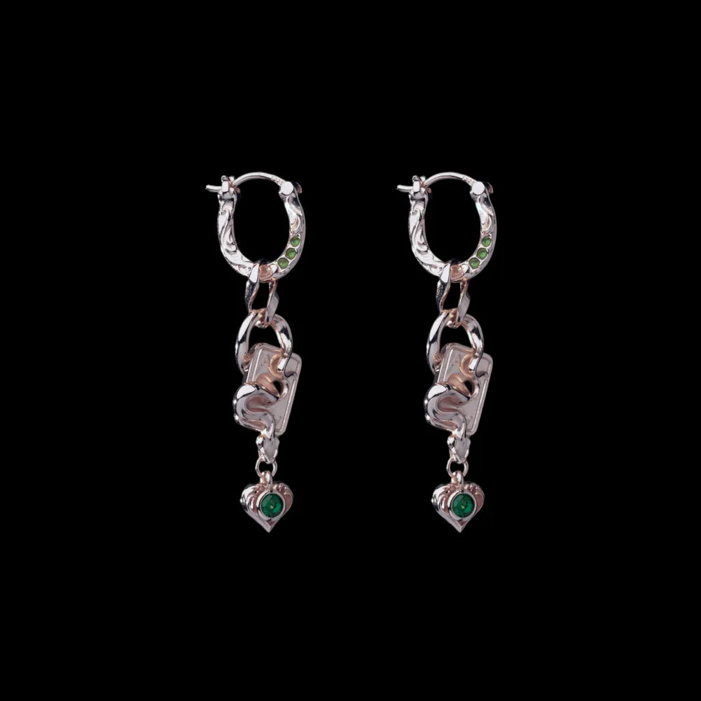 Wild Card Earrings in 14K Rose Gold — pair
