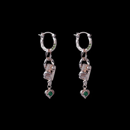 Wild Card Earrings in 14K Rose Gold — pair