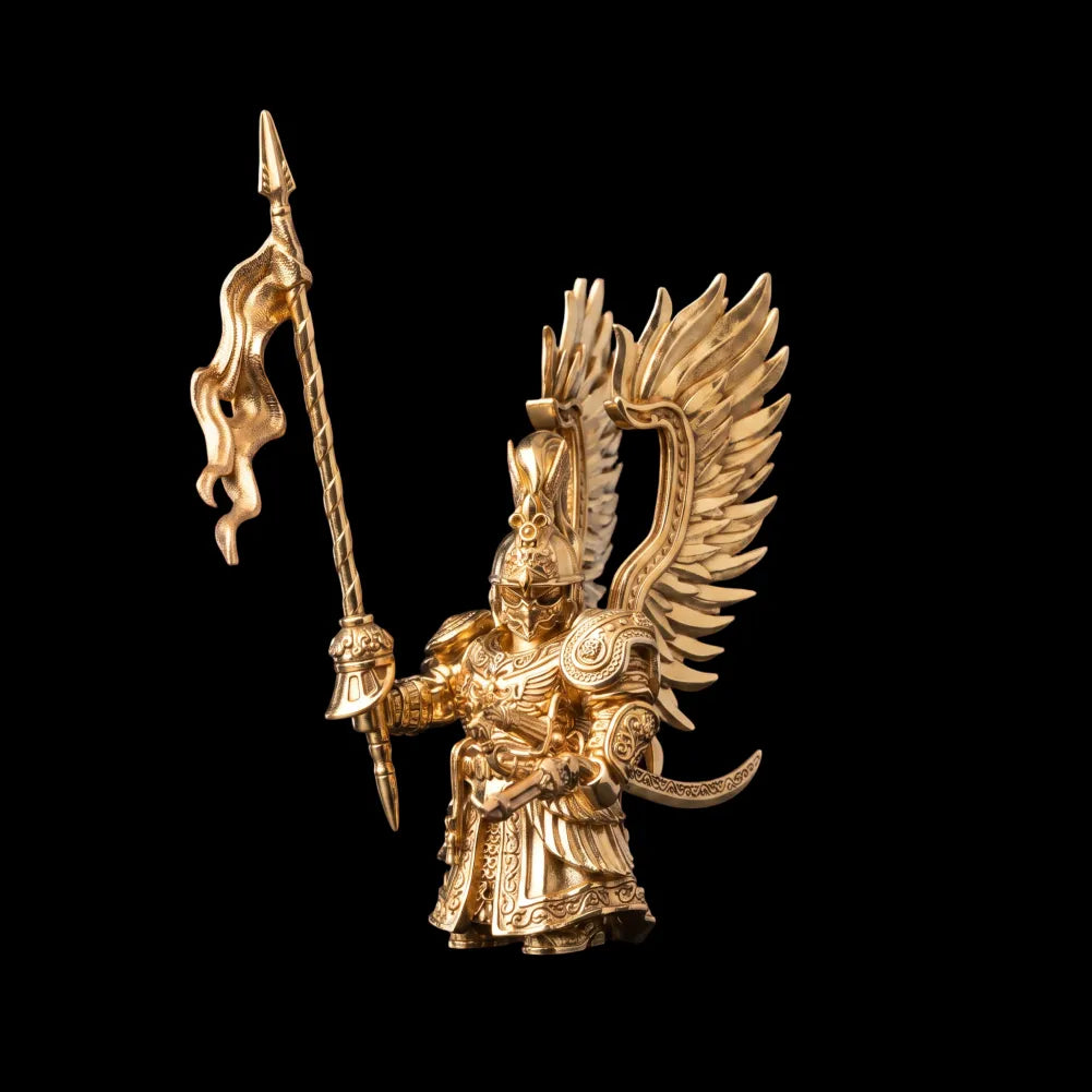 Winged Hussar Complete Edition figure with all accessories in 18k gold plated brass