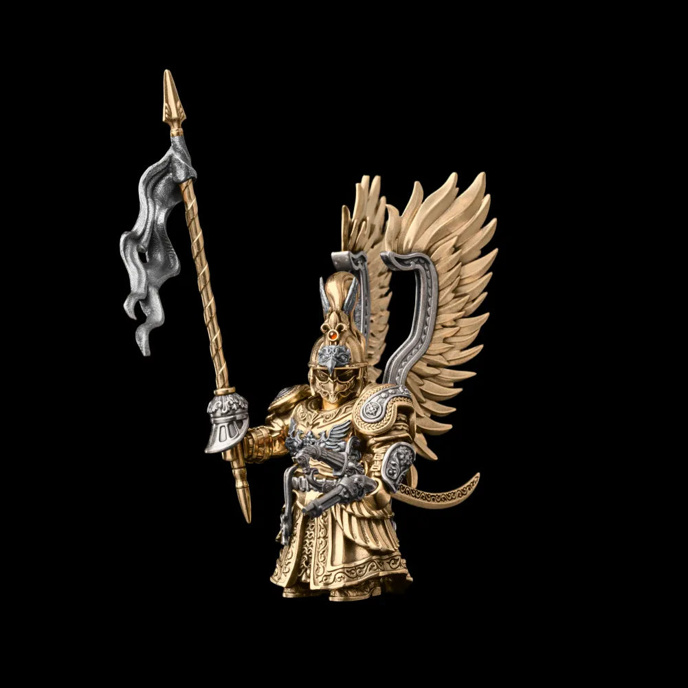 Winged Hussar Complete Edition figure with all accessories in brass white bronze