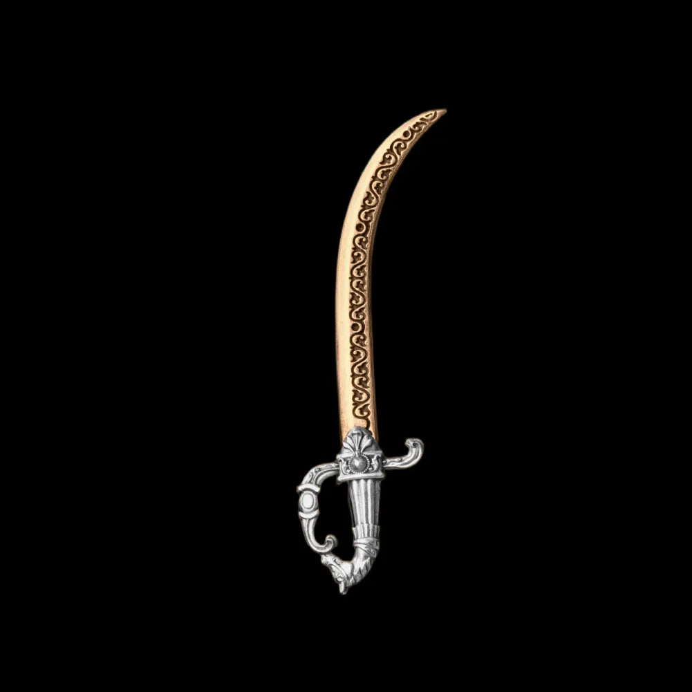 Winged Hussar Rift Curved Blade in brass white bronze