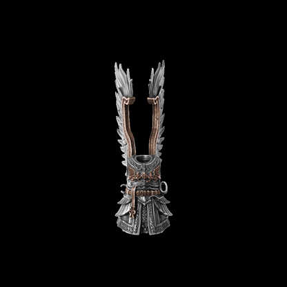 Winged Hussar magnetic metal figure animated view