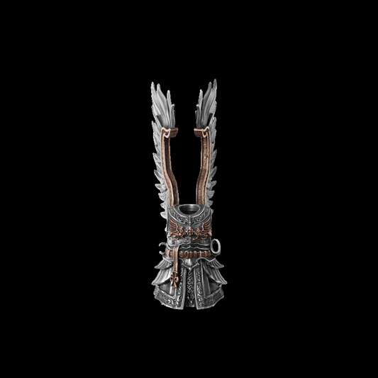 Winged Hussar magnetic metal figure animated view