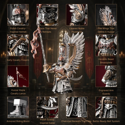 Winged Hussar product detail collage