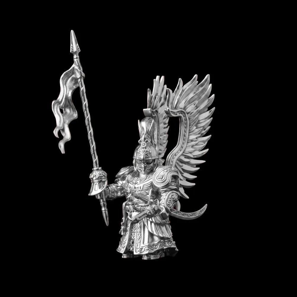 Winged Hussar Complete Edition figure with all accessories in silver