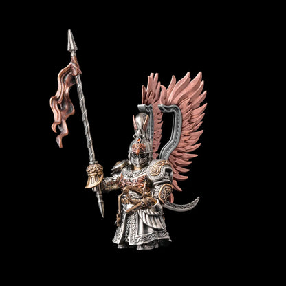Winged Hussar Complete Edition figure with all accessories in white bronze copper bronze