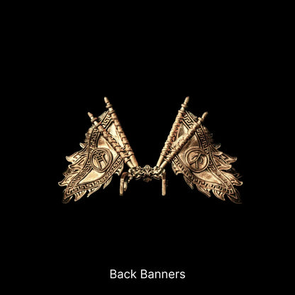 Pair of Back Banners for the Wukong collectible display