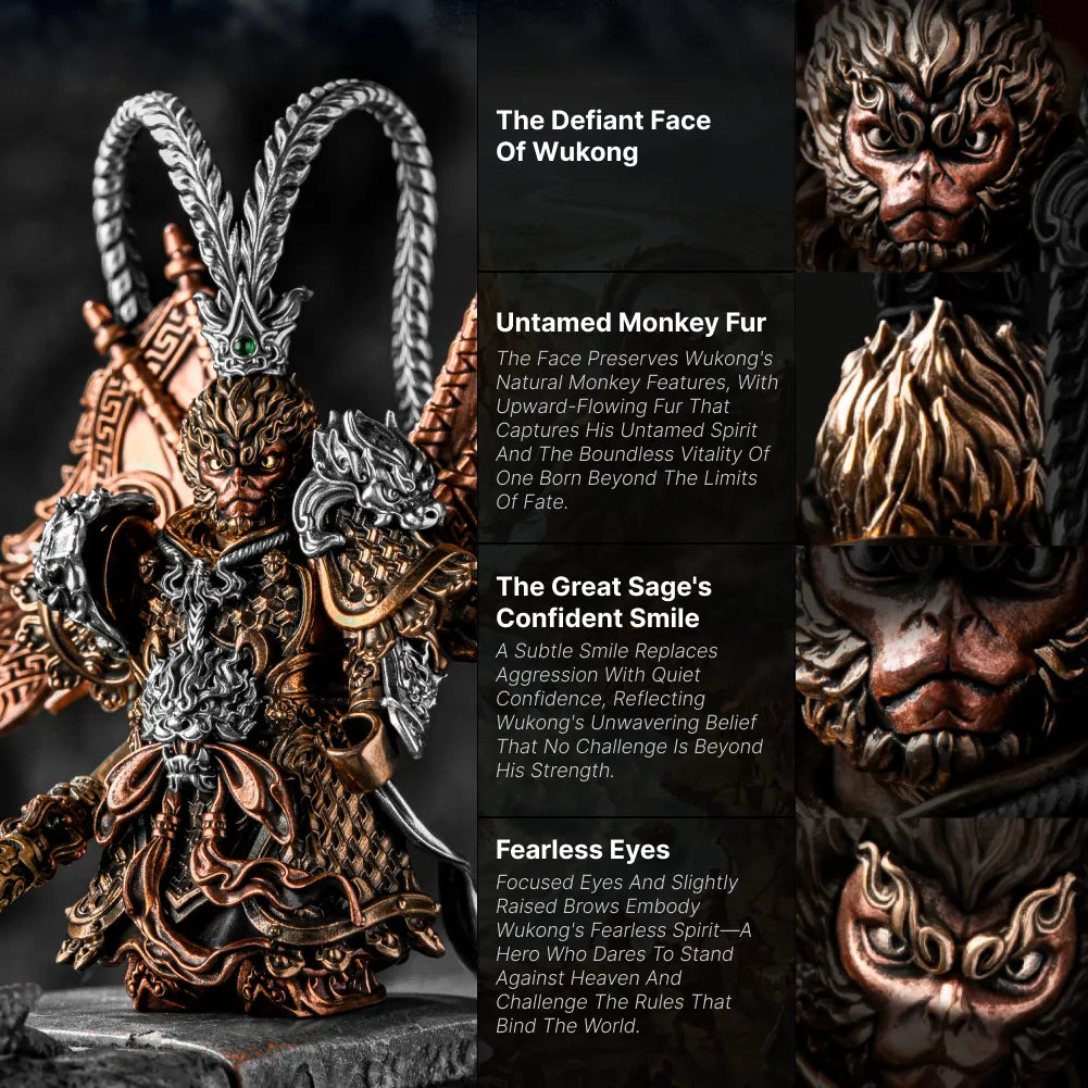 Wukong Monkey King | Wukong Monkey King face armor and accessory design details
