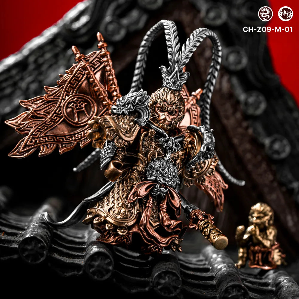 Wukong Monkey King | Wukong Monkey King figurine front view with Ruyi Jingu Bang