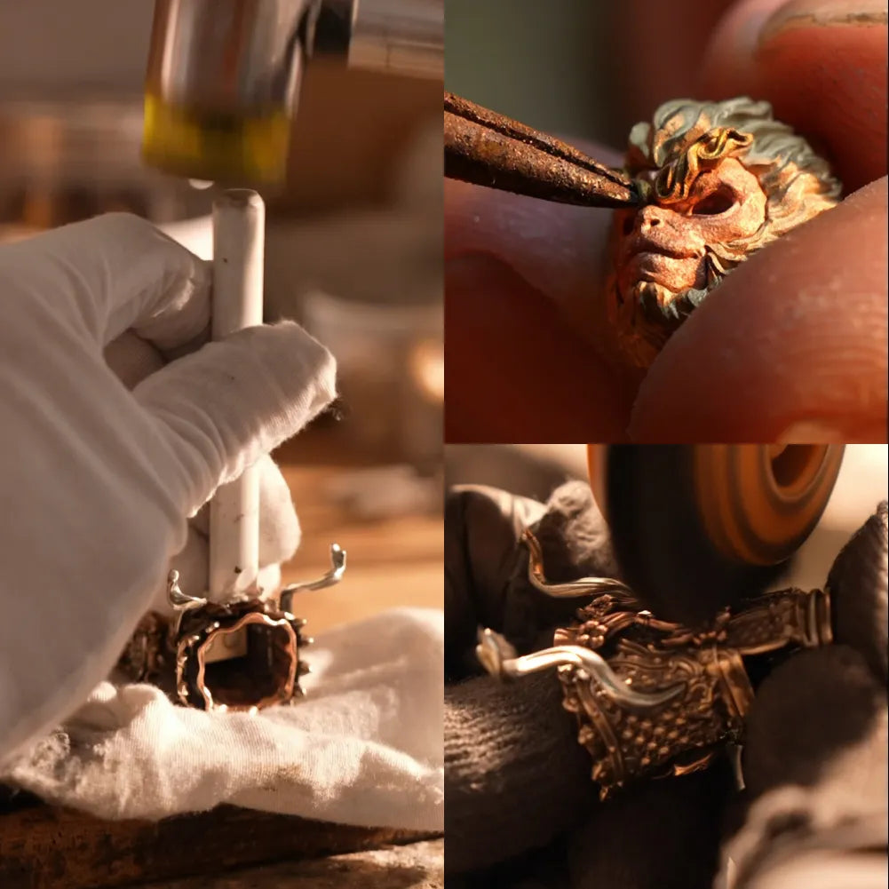 Wukong Monkey King figurine hand finishing craftsmanship