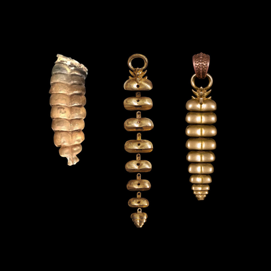 Stylized Rattlesnake Rattle Metal Rattlesnake Rattle