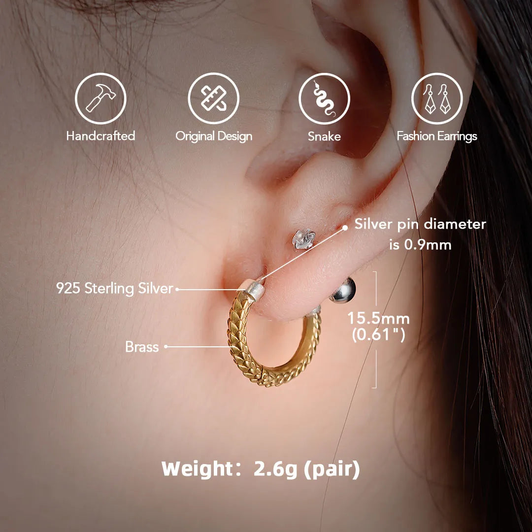3 Tribal Handmade Spiral Gold Plated Brass Exclusive Design Earring pair  Jewelry | eBay