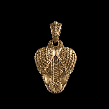 Buy Brass Rattlesnake Head Clip Pendant