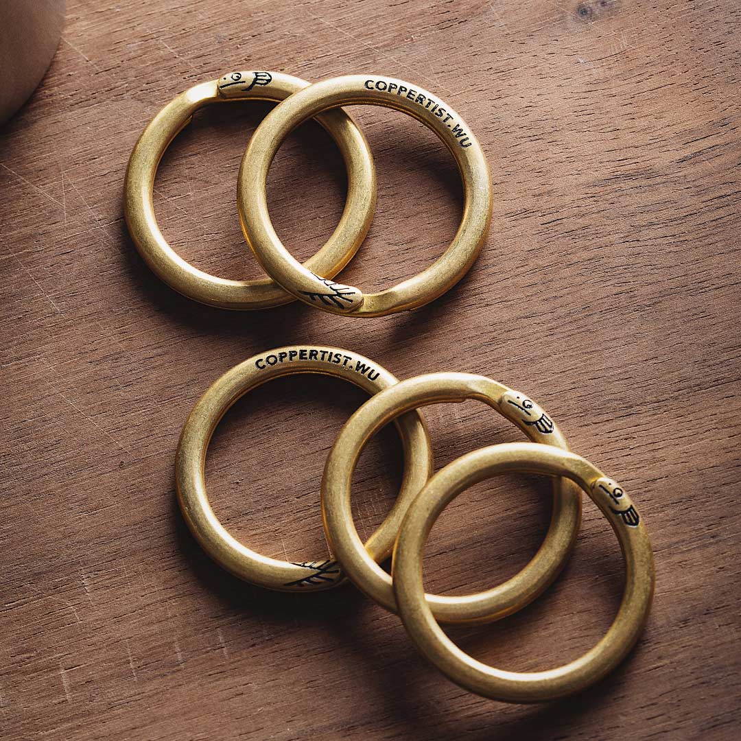 Creative Electric Eel Key Ring Brass | 5pcs โ COPPERTIST.WU