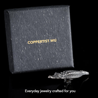 Silver Crocodile Brooch Package Content