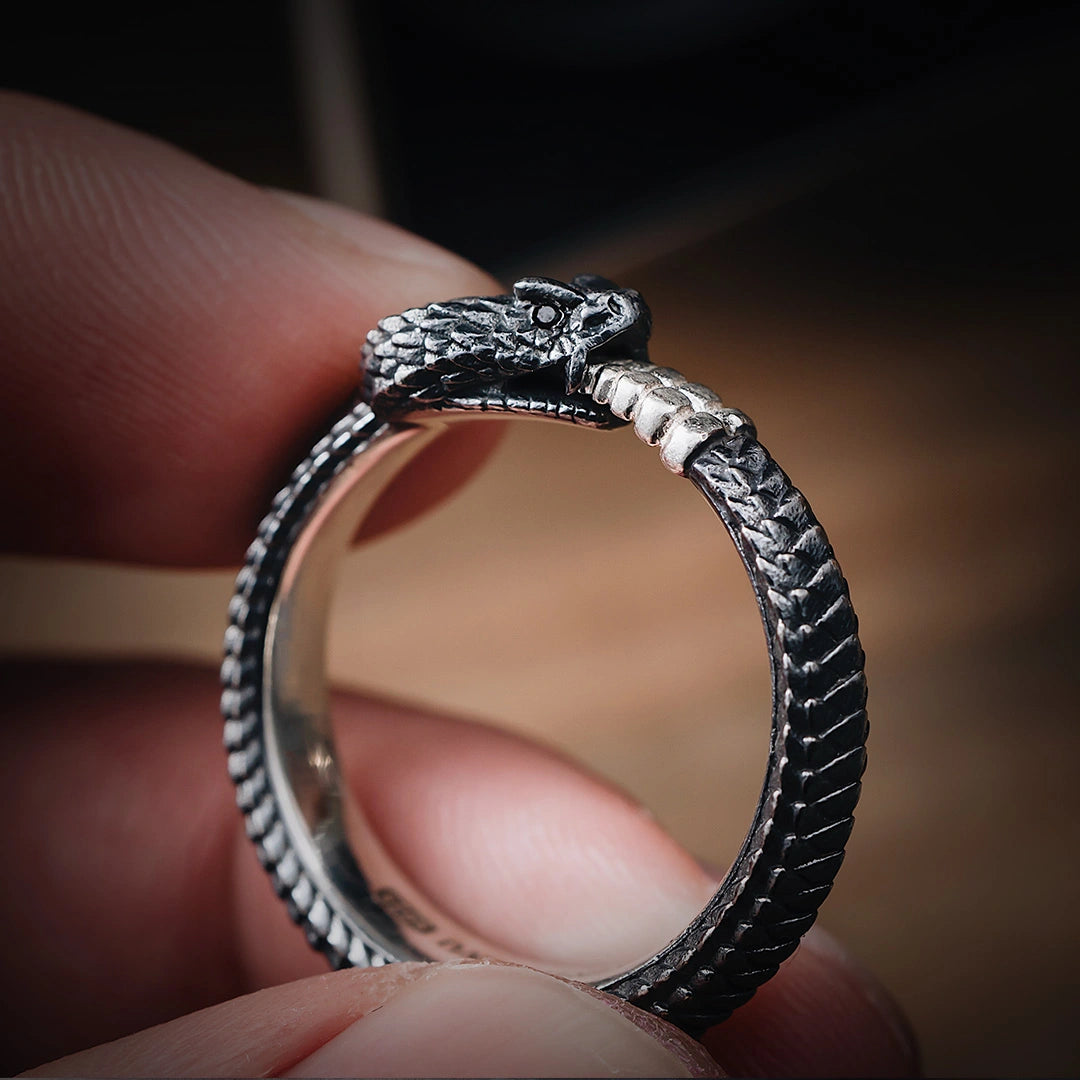 Unleash Your Fierce Side with Silver Snake Ring – COPPERTIST.WU