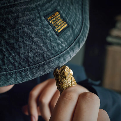 Use Brass Rattlesnake Head Pendant